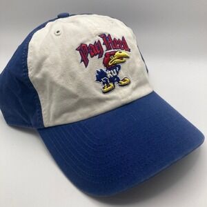 '47 College Vault KU Jayhawk "Pay Heed" Beware of the Phog Cap XL Blue/White